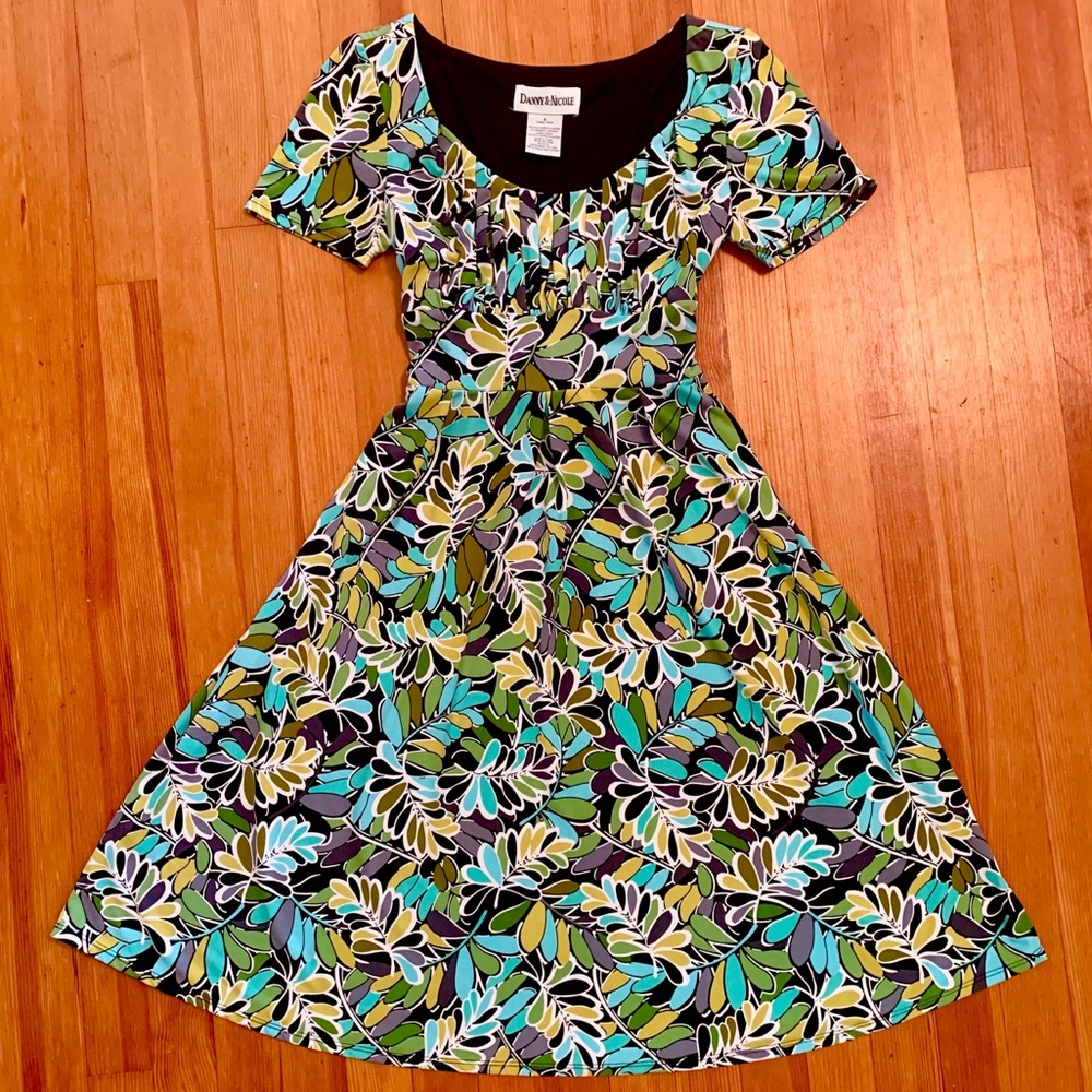 DANNY & NICOLE Floral Fit and Flare Sundress